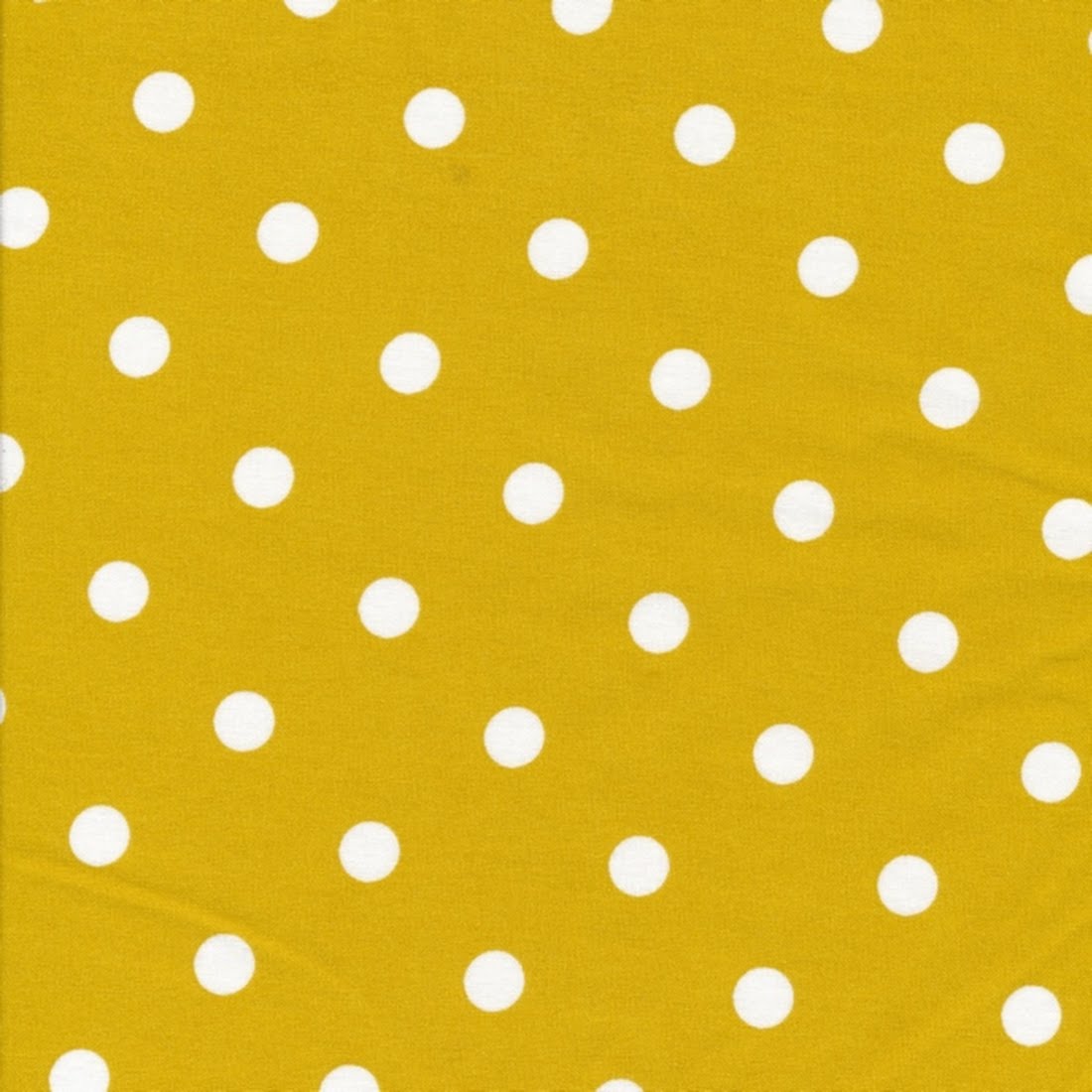 Wachstücher - Dots Big Mustard