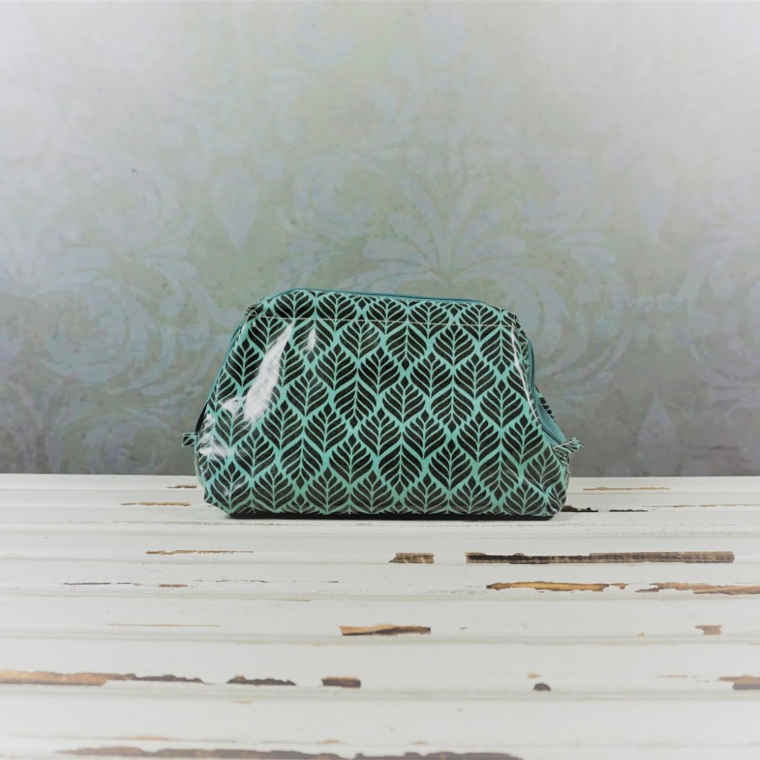 Au Maison Kosmetik Bag - MINI BAG Trigo Charcoal/Turquoise