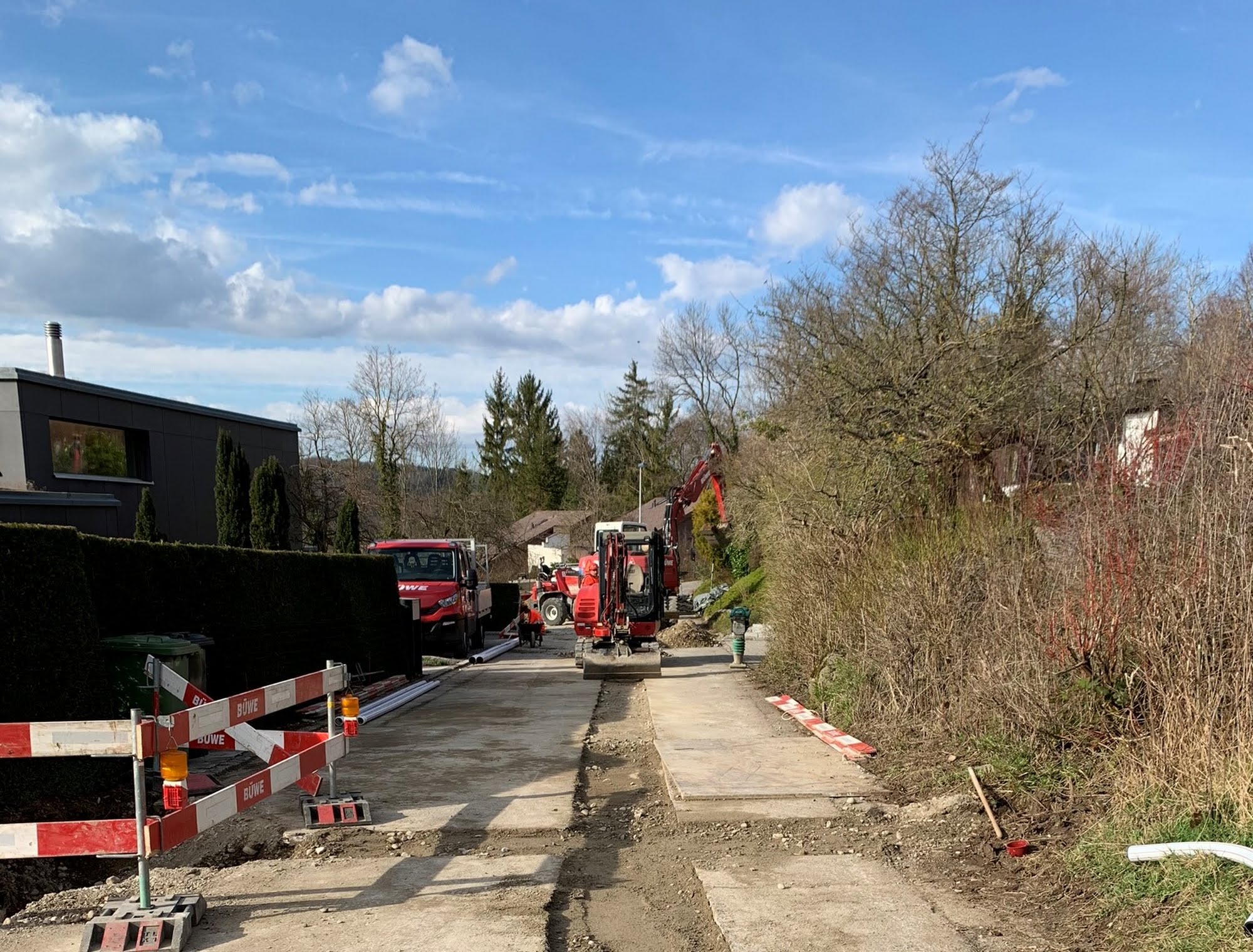 Strassensanierung obere Halde