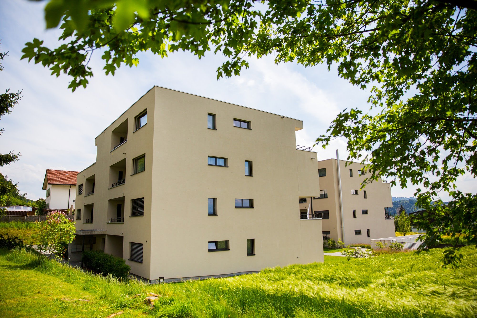 Wohnungsbau,Aussenwärmedämmung Wohnüberbauung Wohnen am Adelboderweg