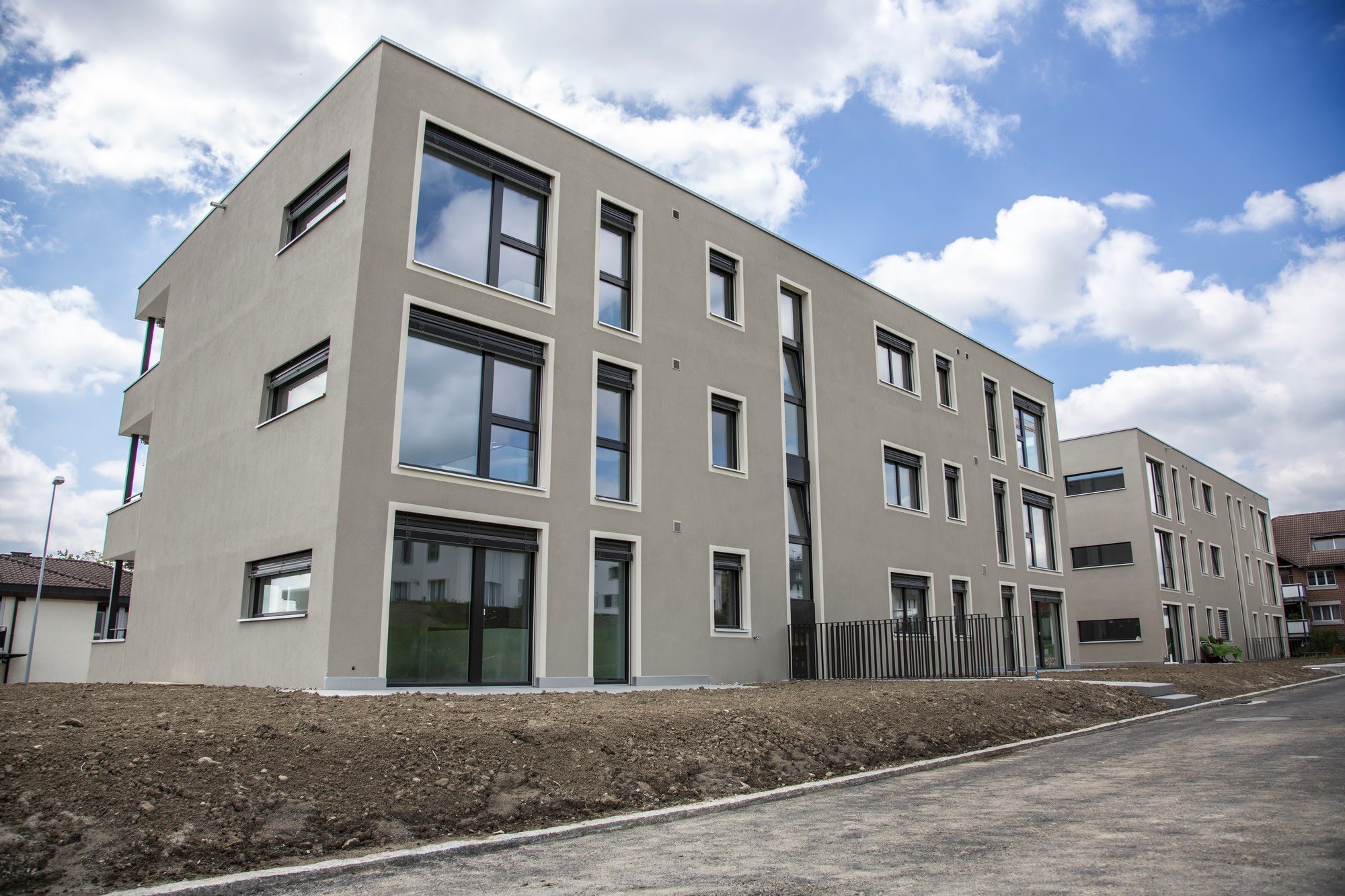 Wohnungsbau,Aussenwärmedämmung 2 MFH Johanniterhof