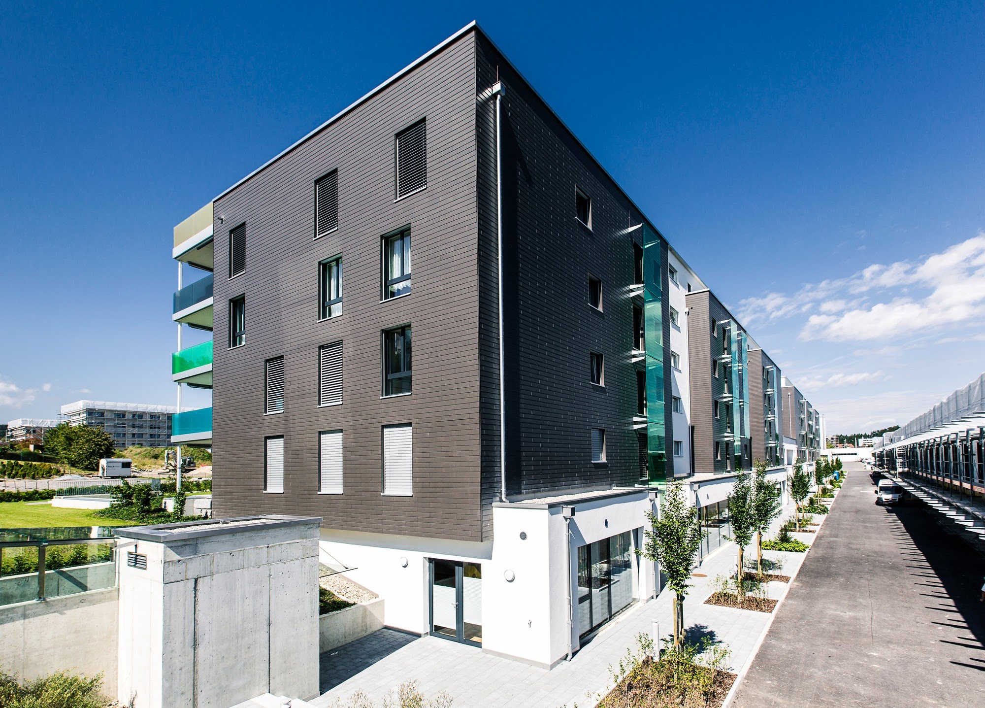 Öffentlich,Wohnen MFH,Gewerbe Wohn- und Geschäftshaus mit P+R-System Architektur,Wohnungsbau,Wohnhäuser,Einfamilienhäuser,Mehrfamilienhäuser