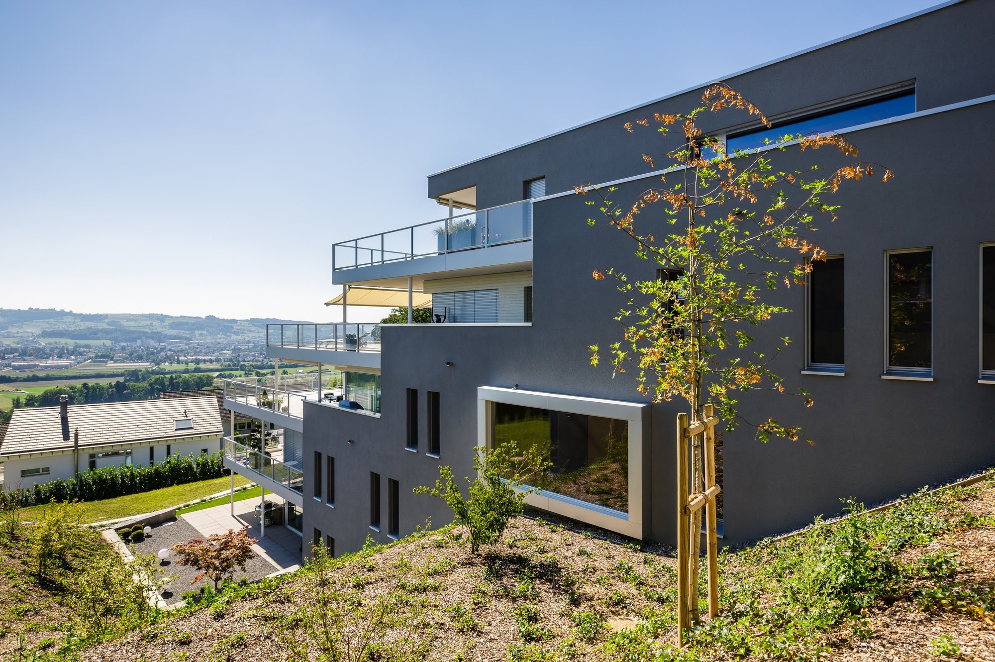 Wohnen MFH Sechs MFH am Tannberg Architektur,Wohnungsbau,Wohnhäuser,Einfamilienhäuser,Mehrfamilienhäuser