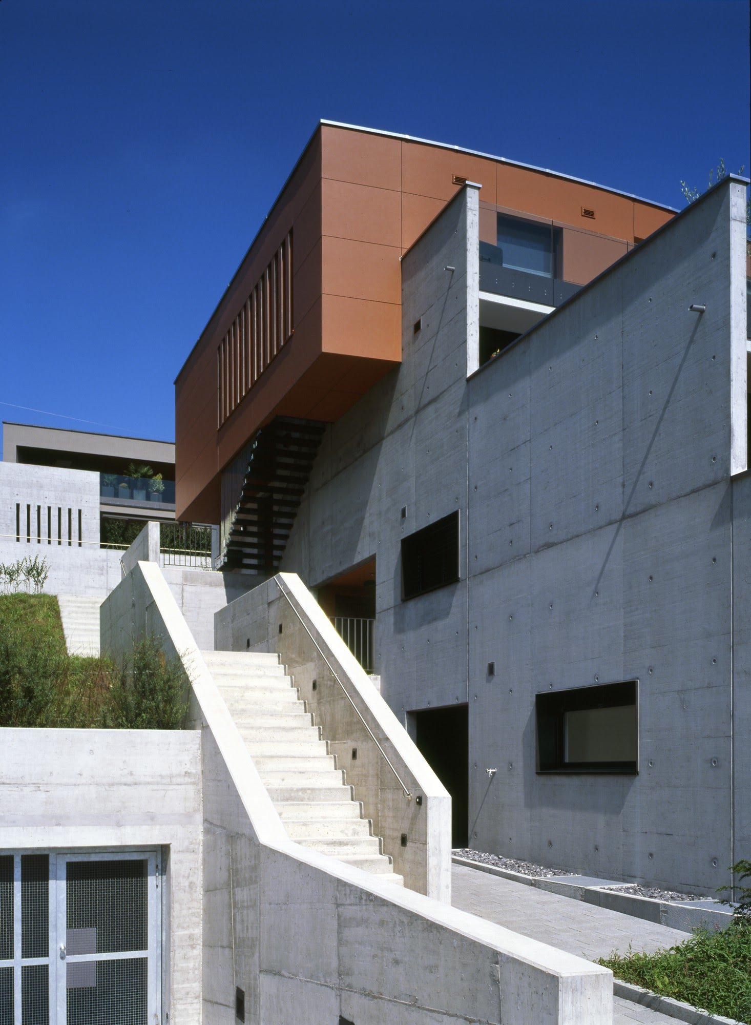 Wohnen MFH Zwei Terrassenhäuser am Tannberg Architektur,Wohnungsbau,Wohnhäuser,Einfamilienhäuser,Mehrfamilienhäuser