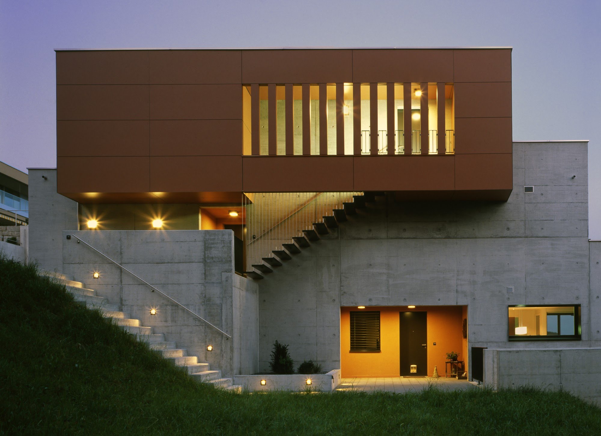Wohnen MFH Zwei Terrassenhäuser am Tannberg Architektur,Wohnungsbau,Wohnhäuser,Einfamilienhäuser,Mehrfamilienhäuser