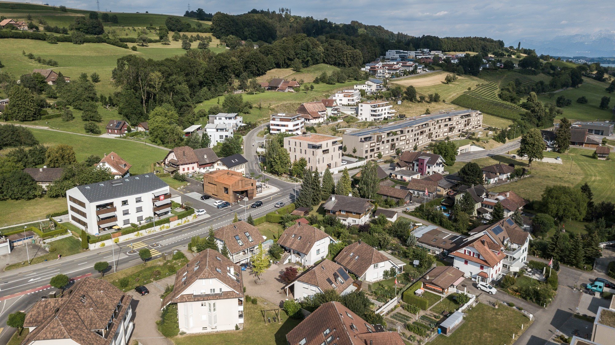 Öffentlich,Wohnen MFH,Gewerbe,Umbau Neugestaltung Dorfkern Ochsen Architektur,Wohnungsbau,Wohnhäuser,Einfamilienhäuser,Mehrfamilienhäuser