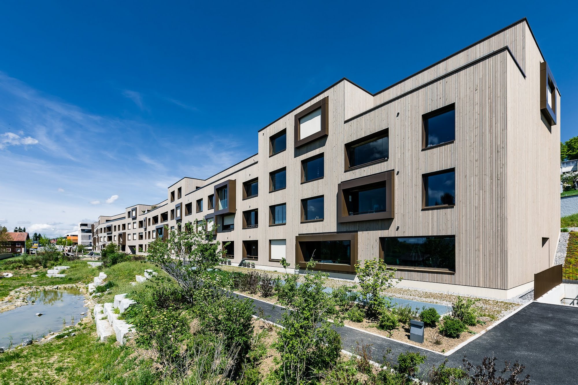 Wohnen MFH Wohnüberbauung Dorf in Schenkon Architektur,Wohnungsbau,Wohnhäuser,Einfamilienhäuser,Mehrfamilienhäuser