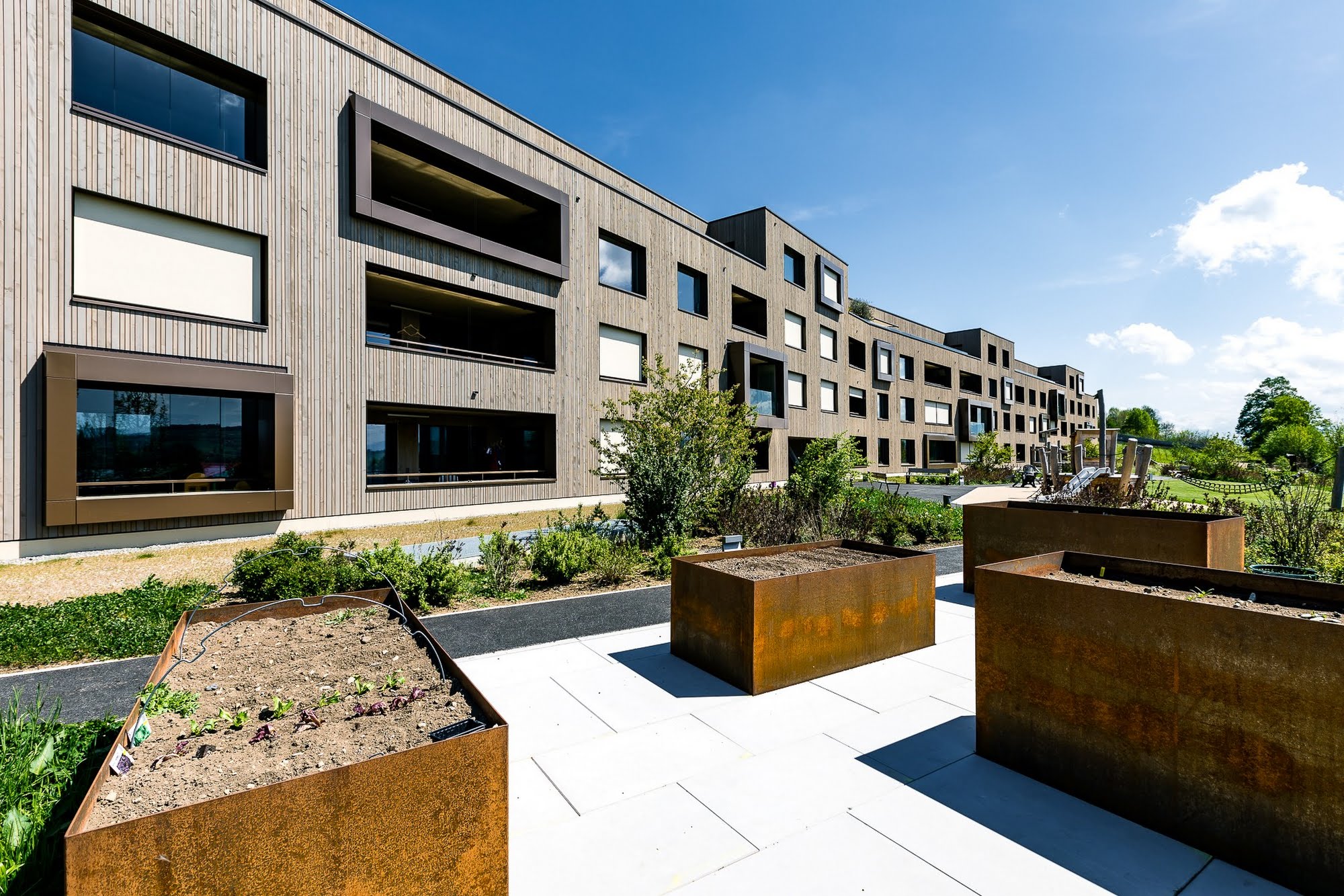 Wohnen MFH Wohnüberbauung Dorf in Schenkon Architektur,Wohnungsbau,Wohnhäuser,Einfamilienhäuser,Mehrfamilienhäuser