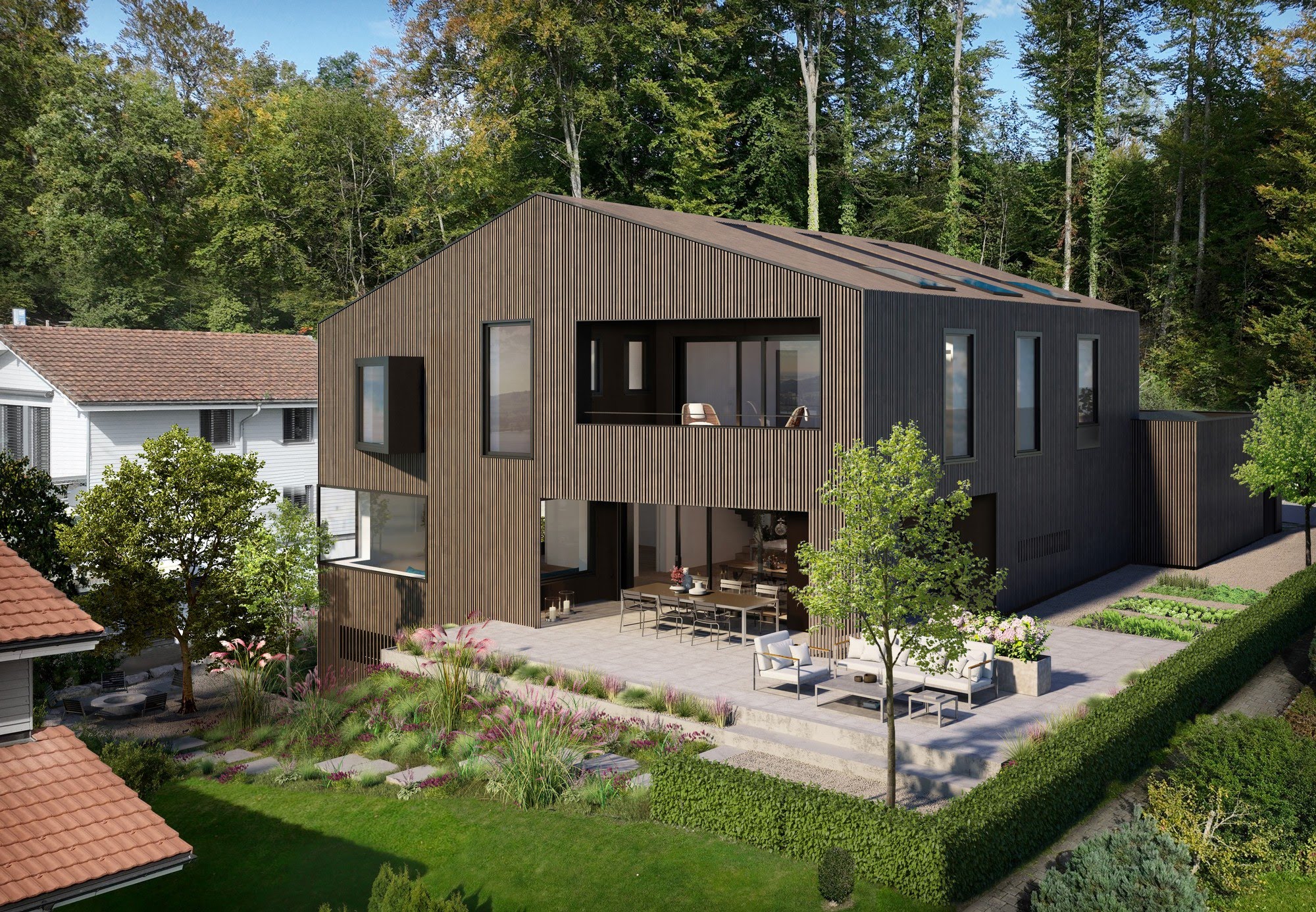 Wohnen EFH NEUBAU EFH IN SCHENKON Architektur,Wohnungsbau,Wohnhäuser,Einfamilienhäuser,Mehrfamilienhäuser