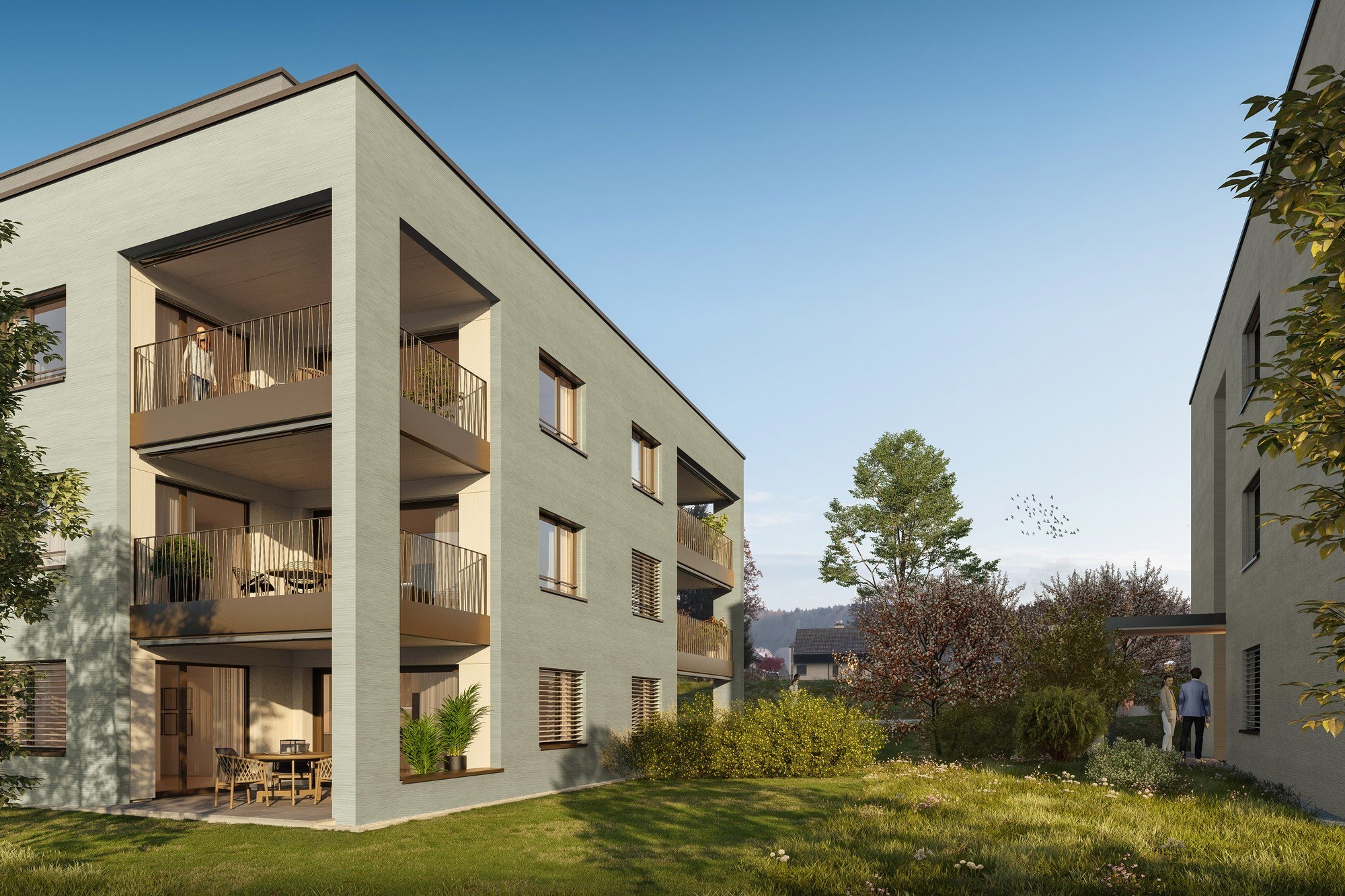 Wohnen MFH Neubau 3 MFH in Fulenbach Architektur,Wohnungsbau,Wohnhäuser,Einfamilienhäuser,Mehrfamilienhäuser