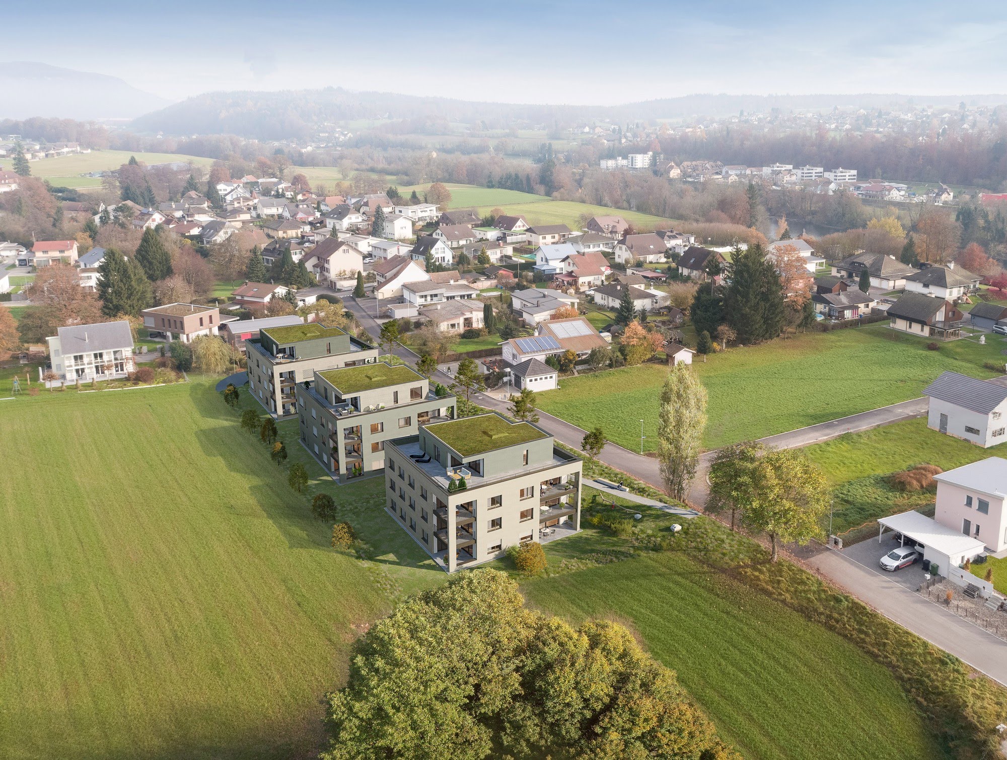 Wohnen MFH Neubau 3 MFH in Fulenbach Architektur,Wohnungsbau,Wohnhäuser,Einfamilienhäuser,Mehrfamilienhäuser