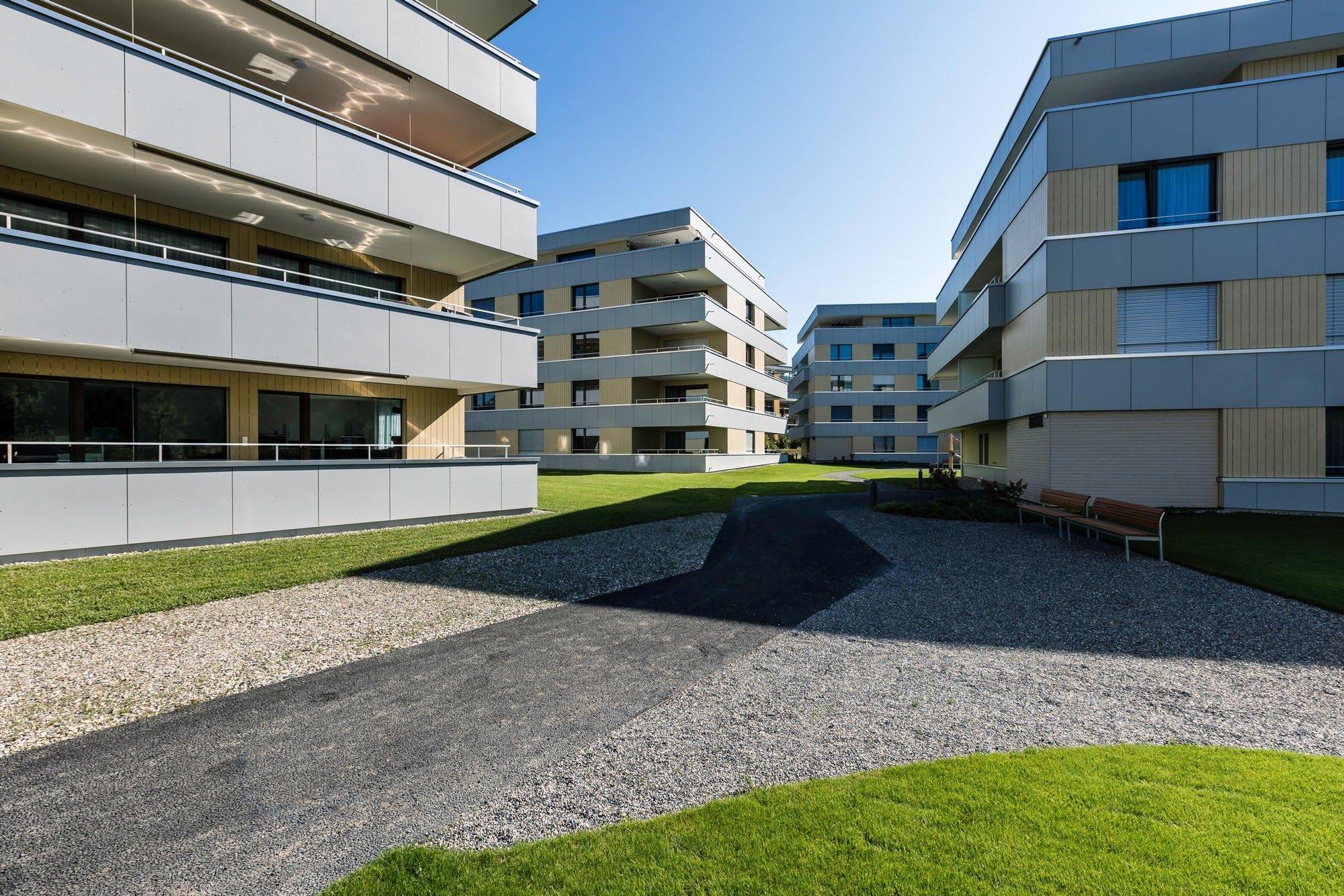 Wohnen MFH Wohnüberbauung Freiehof in Ruswil Architektur,Wohnungsbau,Wohnhäuser,Einfamilienhäuser,Mehrfamilienhäuser