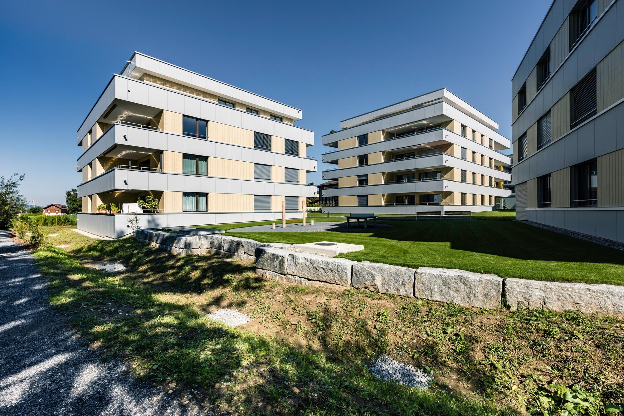 Wohnen MFH Wohnüberbauung Freiehof in Ruswil Architektur,Wohnungsbau,Wohnhäuser,Einfamilienhäuser,Mehrfamilienhäuser