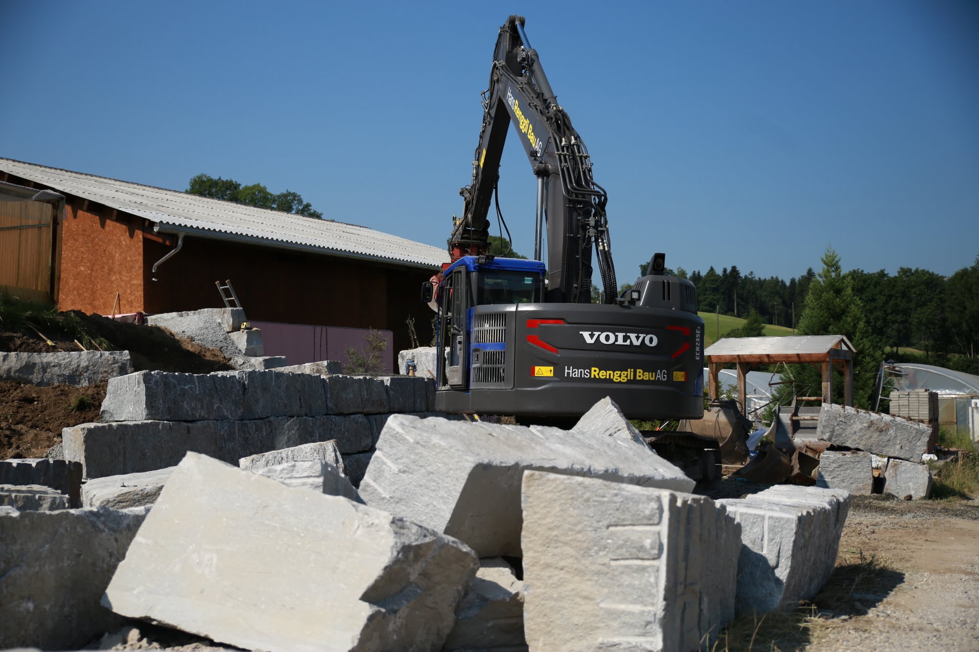 Blocksteinmauer Widacher