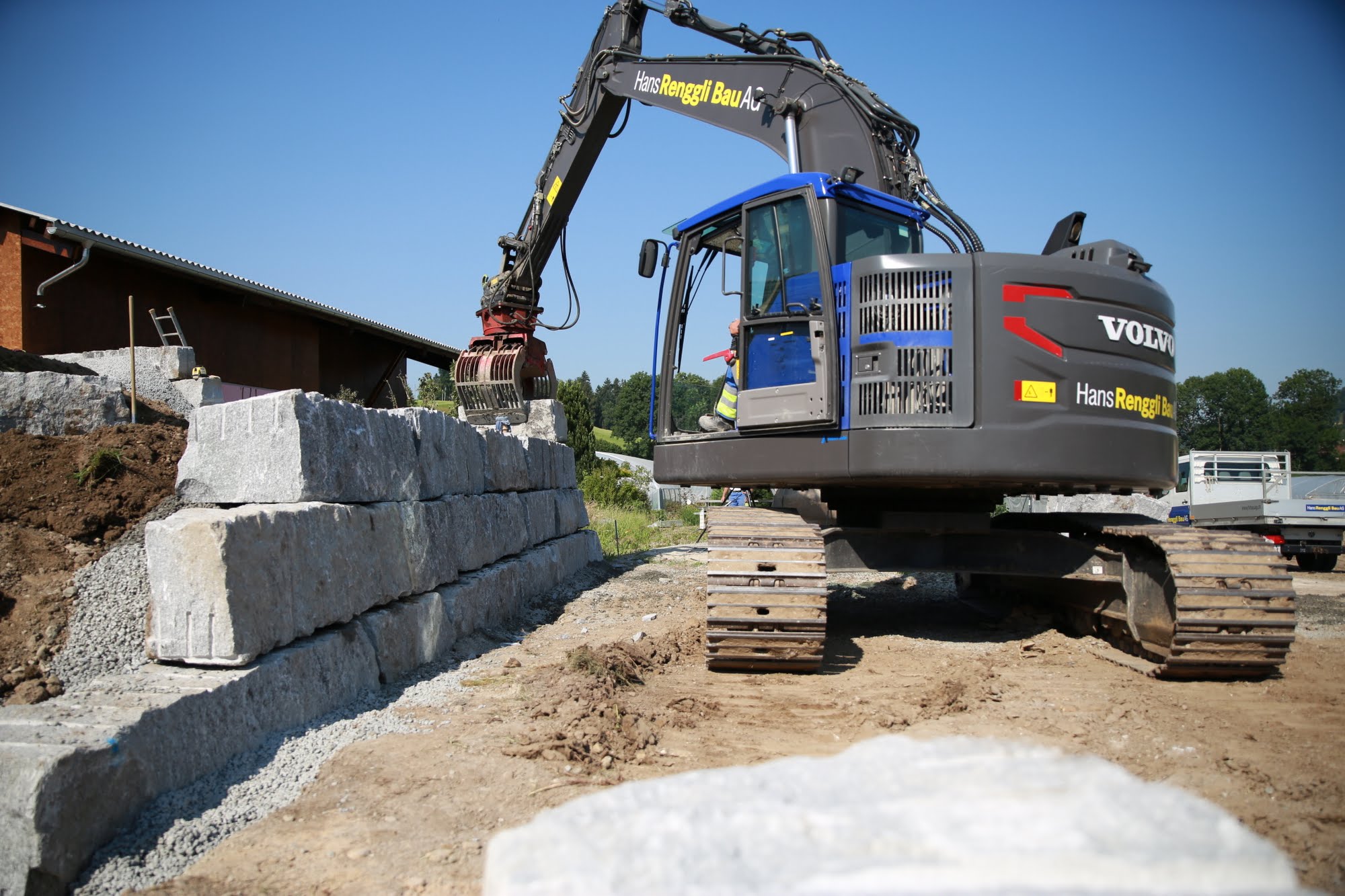 Blocksteinmauer Widacher