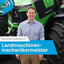 Herzliche Gratulation zum Landmaschinenmechanikermeister HFP