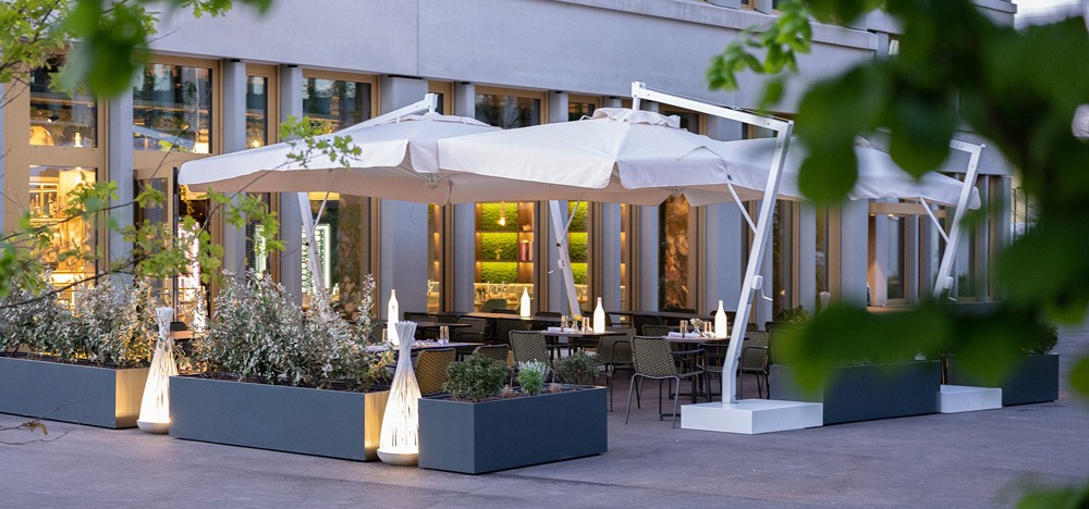 Das Restaurant Sapori's öffnet seine Terrasse